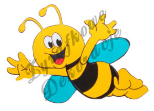 Pszczoła lecąca kolor