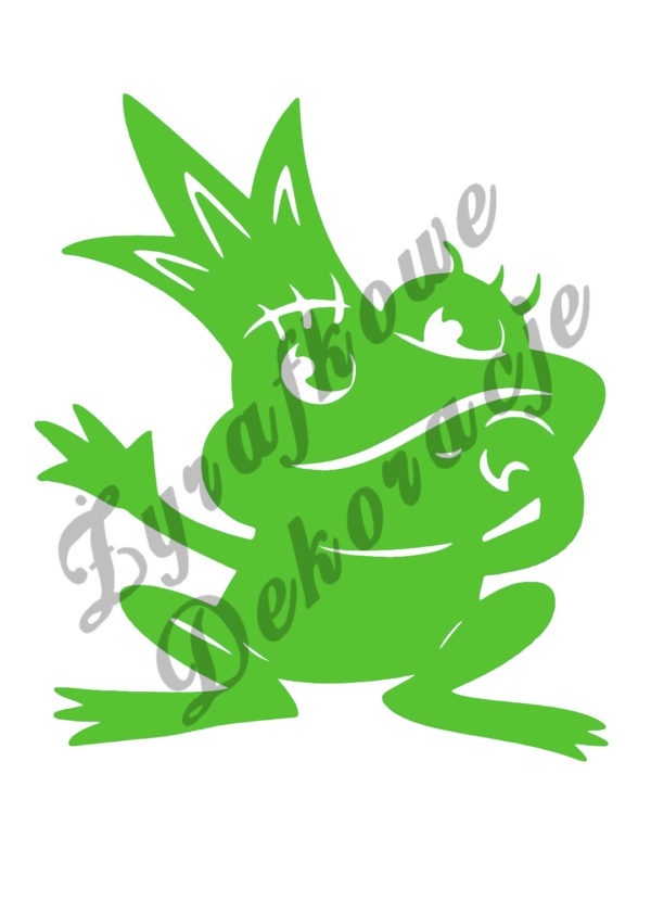 Żaba w koronie zielony jasny