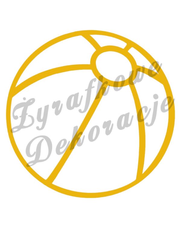 Piłka plażowa żółty