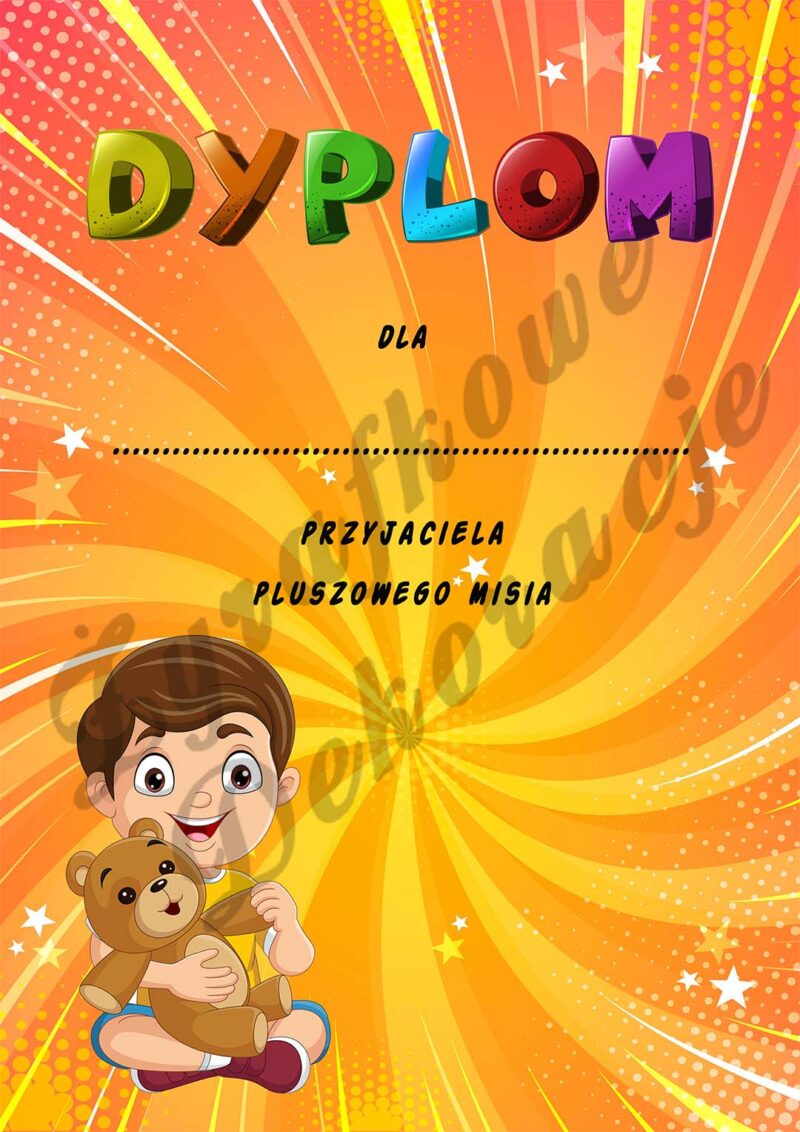 Dzień Pluszowego Misia dyplom nr 3